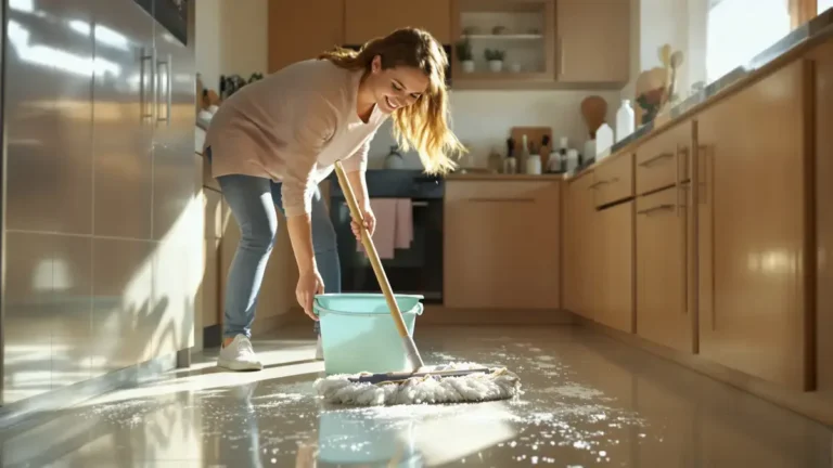 Aggiungi questo ingrediente all’acqua di pulizia per mantenere i pavimenti puliti più a lungo