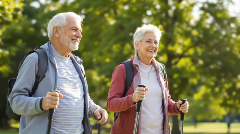 Camminata nordica o camminata veloce: ricercatori valutano i benefici per la salute dopo i 60 anni