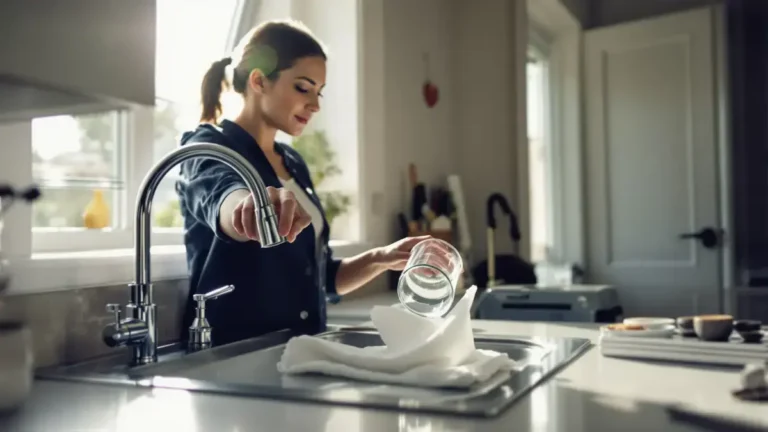 Prima delle vacanze questo semplice trucco con un bicchiere e della carta nel lavello previene efficacemente i cattivi odori